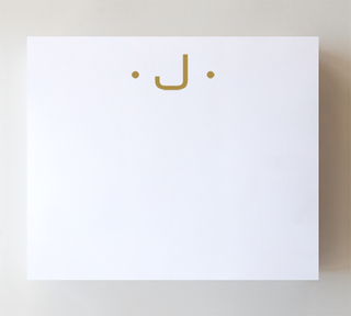 Initial Notepad - Large Gold Foil Initials