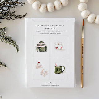 Emily Lex Studio Warm + cozy paintable notecards