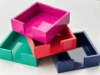 Lacquer Trays - Small Bright: Navy