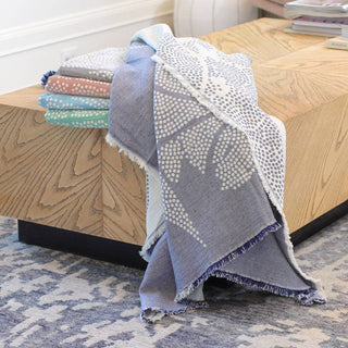 Johanna Howard Atlas Throw: Indigo