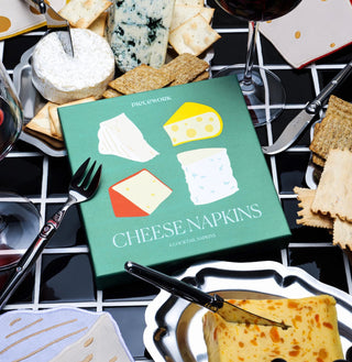 Piecework Cheese Napkins Set of 4 Cocktail Napkins