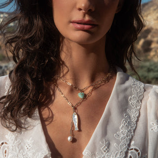 Thatch Isabel Amazonite Charm