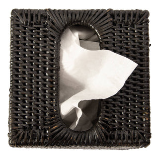 Artifacts Rattan™ Column Tissue Box Cover: Honey Brown