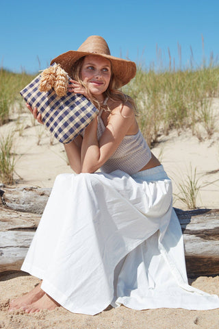 Mar y Sol Hazel Clutch: Navy