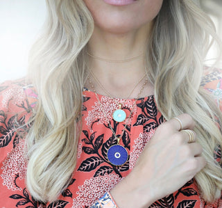 Asha Sunflower Charm Turquoise