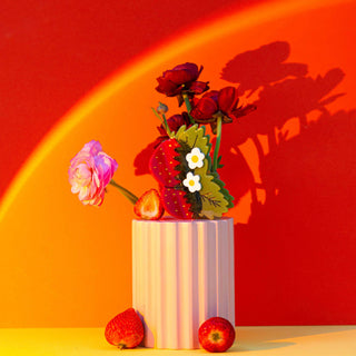 Jenny Lemons Large Strawberries and Flowers Hair Claw Clip