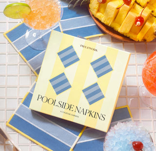Piecework Poolside Napkins Set of 4 Cocktail Napkins