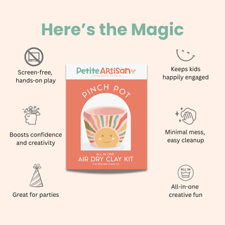 Breathe People Kids DIY Clay Kit — Make and Paint Your Own Pinch Pot