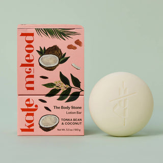 This Body Stone by Kate McLeod blends creamy coconut with warm, subtly sweet tonka for a scent that unfolds like late-day heat on bare skin. Deep and sensual, it melts on contact to leave skin radiant and lightly scented. Inspired by the slow bloom of summer evenings.