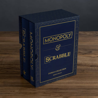 Scrabble & Monopoly Indigo Bookshelf 2-Pack