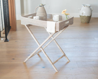 Artifacts Rattan™ Butler Tray & Table : Honey Brown