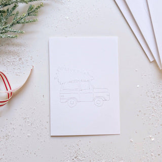 Emily Lex Studio Christmas cheer paintable watercolor notecard set