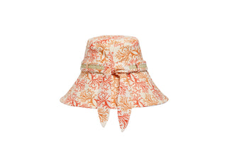 Lorna Murray Coral | Garden Lyon Bucket Hat: Coral / Large