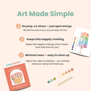 Breathe People Kids DIY Clay Kit — Make and Paint Your Own Pinch Pot