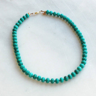 The Silver Wren Moxie Candy Bead Turquoise Necklace: 16 inch
