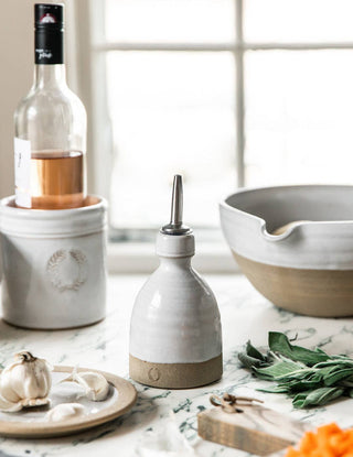 Farmhouse Pottery Olive Oil Bottle: Mini