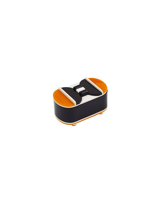 Finn oval shaped medium box with a tropical art deco inspired lift top; reminiscent of beloved breeze blocks and rossettes.
A collectible, decorative object - perfect for holding small treasures.
Dimensions: W2.04” x 3.54” x H1.77”