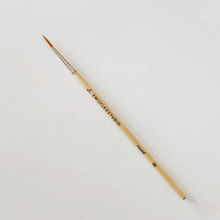 Watercolor paintbrush set of five wood brushes