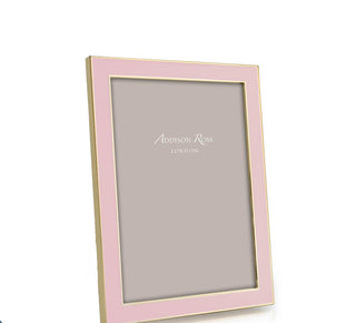 Enamel 4x6  picture frame with gold trim by Addison Ross.
