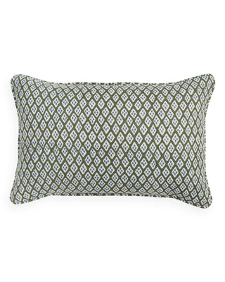 Walter G Orvietto Thyme geometric linen pillow with insert included. Dimensions: 35”x55”