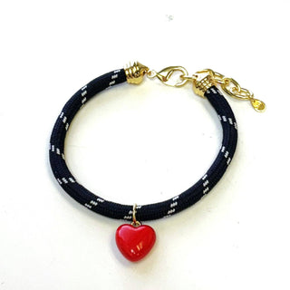The Silver Wren Winnie Cord Bracelet: Navy