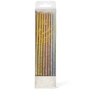 Karen Adams Designs Birthday Candles: Pastel with Glitter