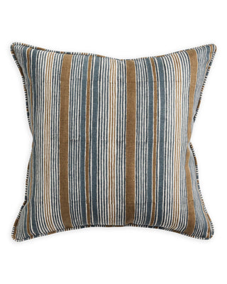 Sikar Stripe by Walter G is a bold yet rhythmic composition of alternating colour and line, inspired by the energy of Rajasthani architecture. Hand block linen printed by artisans in India. * 50cm x 50cm
