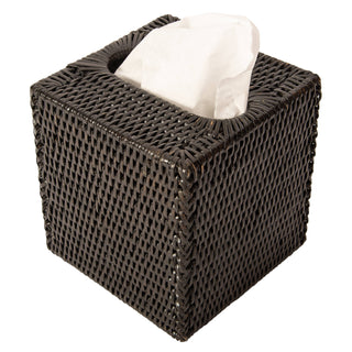 Artifacts Rattan™ Column Tissue Box Cover: Honey Brown