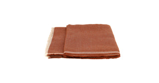 Belgian linen throw with a soft mohair yarn