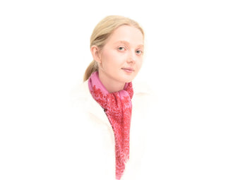 Cashmere paisley print by Meg Cohen neckerchief size  27” x27”