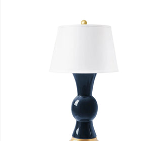 Porcelain lamp with shade by Villa & House. Dimensions 6W x6D x29H