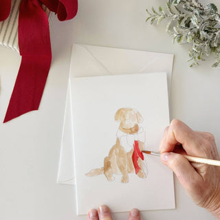 Emily Lex Studio Festive friends paintable notecard