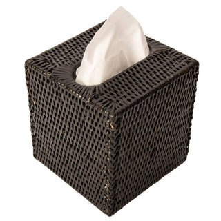 Artifacts Rattan™ Column Tissue Box Cover: Honey Brown