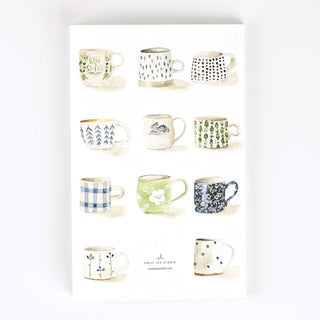 Emily Lex Studios Softtouch Cover Notebook with Original Watercolor Artwork: Chairs