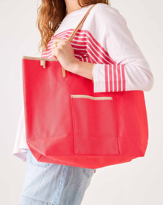 Mersea Le Canvas Tote: Strawberry Milk