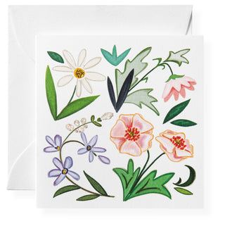 Karen Adams gift enclosure with flowers and envelope