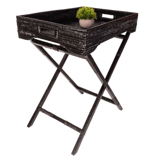 Artifacts Rattan™ Butler Tray & Table : Honey Brown