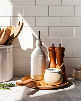 Farmhouse Pottery Olive Oil Bottle: Mini