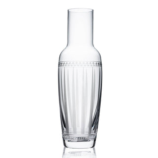 Clear carafe by Caskata. Dimensions: 11" H, 3.5" W - 28 oz. • Hand Washing Recommended • Lead-Free Crystal • Made in Slovakia