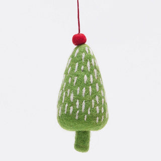 HOLIDAY TREE GREEN Felt Ornament by Rockflowerpaper