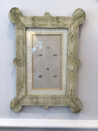 Framed Original 19th C Flies Print 9.25”x14”