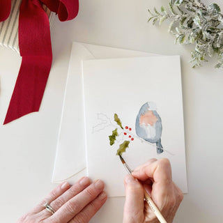 Emily Lex Studio Festive friends paintable notecard