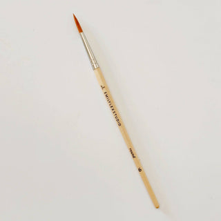 Watercolor paintbrush set of five wood brushes