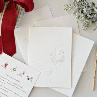 Emily Lex Studio Festive friends paintable notecard