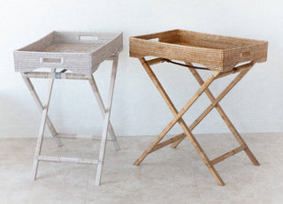 Artifacts Rattan™ Butler Tray & Table : Honey Brown