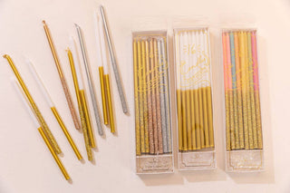 Karen Adams Designs Birthday Candles: Metallic with Glitter