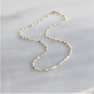 The Silver Wren Unity Beaded Necklace - Green / 18 inch