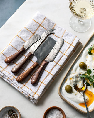 Farmhouse Pottery Artisan Forged Cheese Knives: Mango