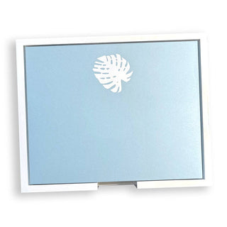 Our 8.5x7 white foil leaf pad by Black Ink is perfect for your lists, your thoughts, your plans, your brilliant ideas. 175 sheets of luxurious Bristol Vellum Blue Paper! (TRAYS SOLD SEPARATELY). 