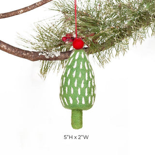 HOLIDAY TREE GREEN Felt Ornament by Rockflowerpaper